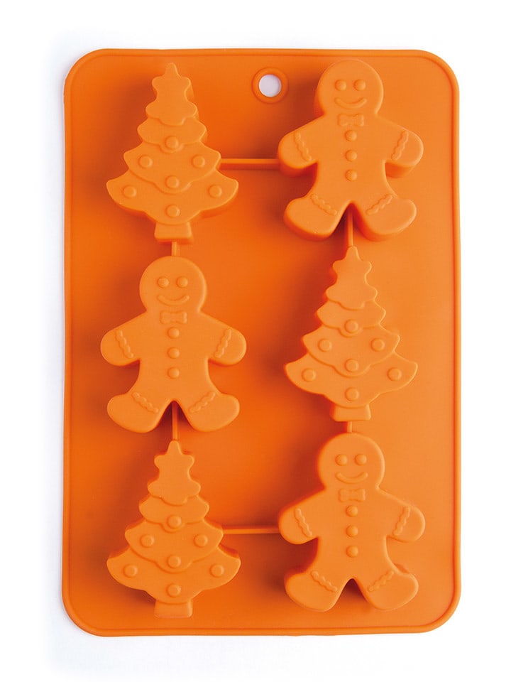 Trendy Kitchen by EXCÉLSA Silikonowa forma w kolorze pomarańczowym do pieczenia - 17,3 x 24,4 cm rozmiar: onesize