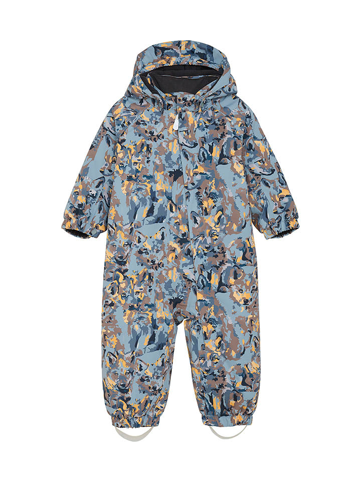 Color Kids Kombinezon zimowy w kolorze błękitno-żółtym rozmiar: 86