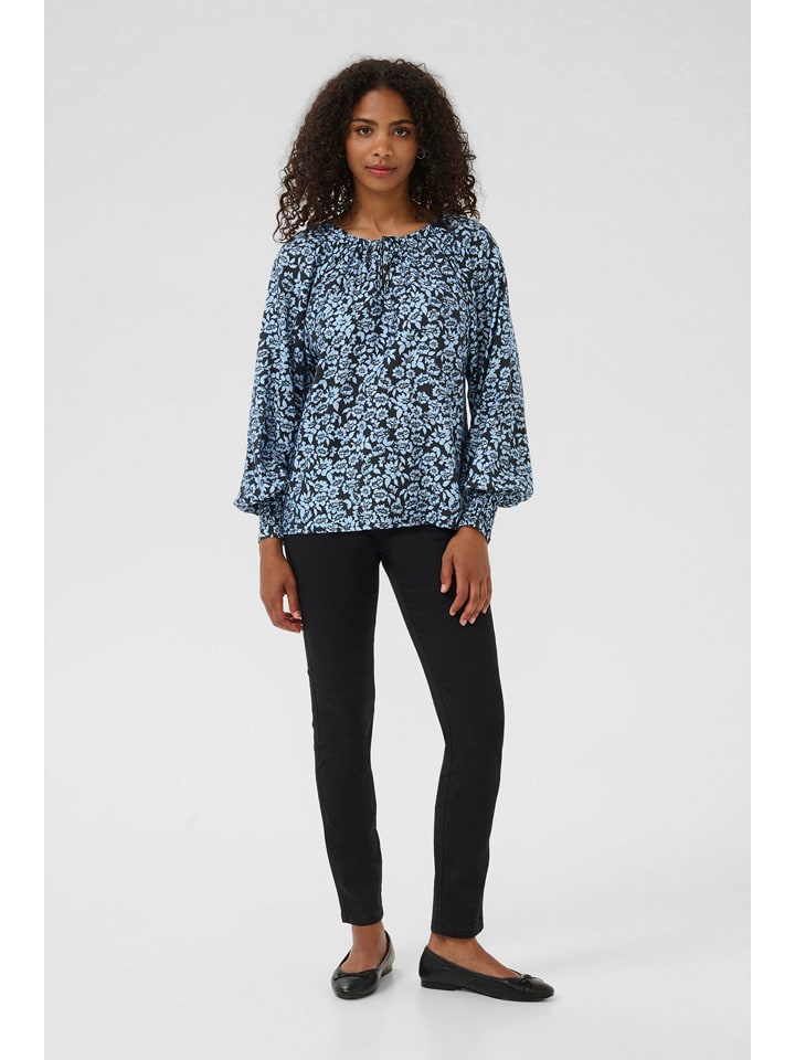 Kaffe Bluzka w kolorze czarno-błękitnym rozmiar: 44