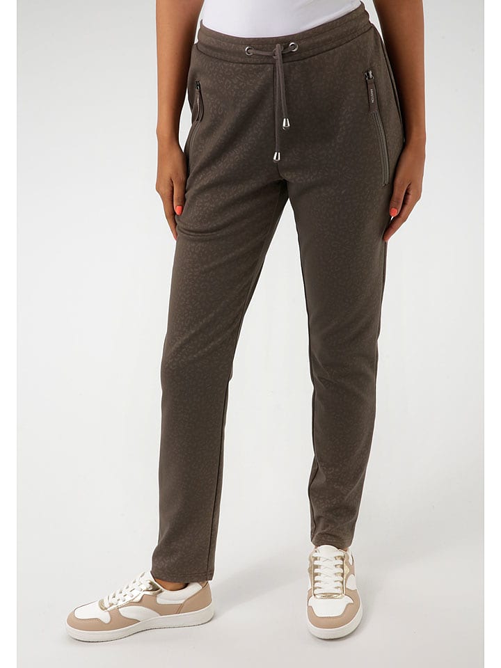 Aniston Spodnie dresowe w kolorze ciemnobrązowym rozmiar: 42