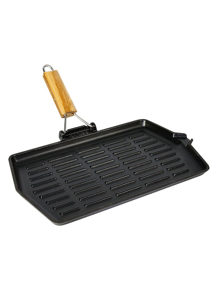 Sitram Patelnia grillowa "Tradifonte" w kolorze czarnym - 21 x 35 cm rozmiar: onesize