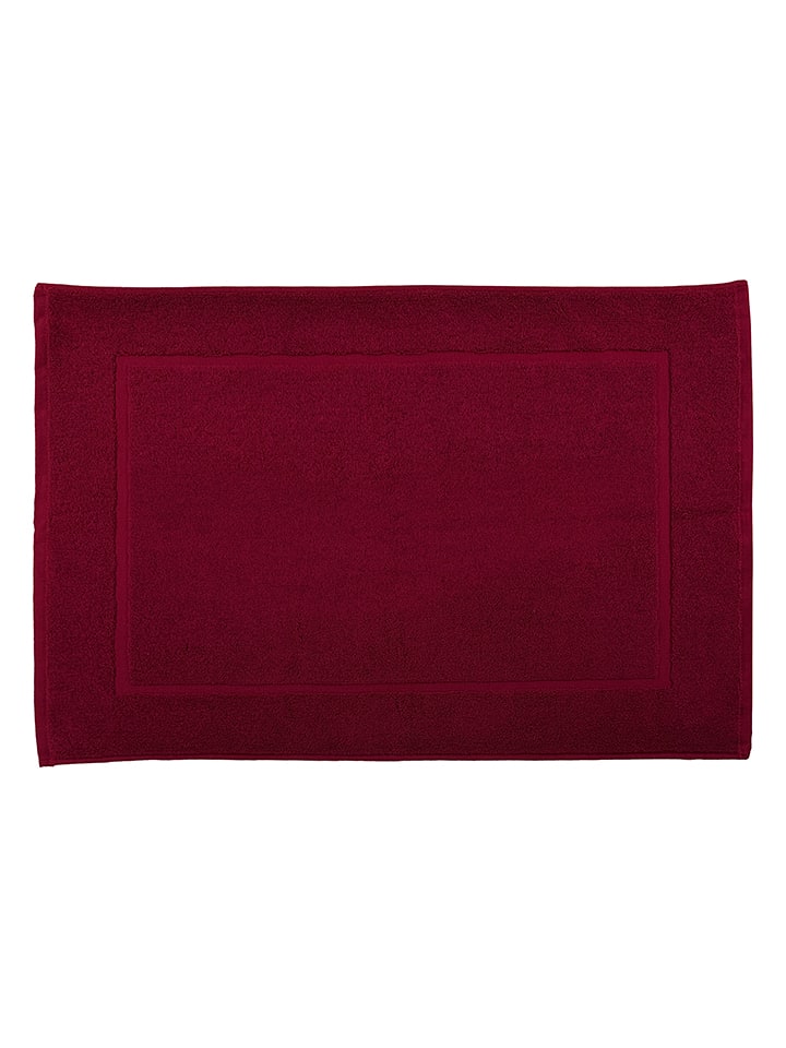 Soft by Perle de Coton Dywanik łazienkowy w kolorze bordowym rozmiar: 50x80 cm