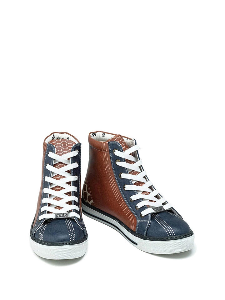 Goby Sneakersy w kolorze brązowo-niebieskim rozmiar: 39