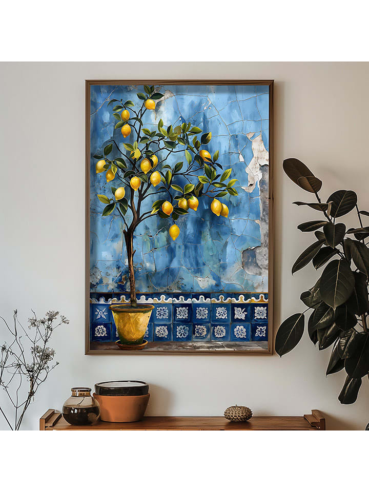 ABERTO DESIGN Druk artystyczny w drewnianej ramce - 70 x 50 cm rozmiar: onesize