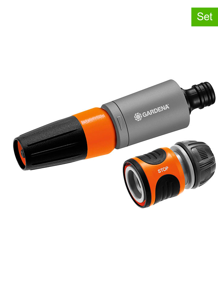 Gardena 2-częściowy zestaw w kolorze czarno-pomarańczowym rozmiar: onesize