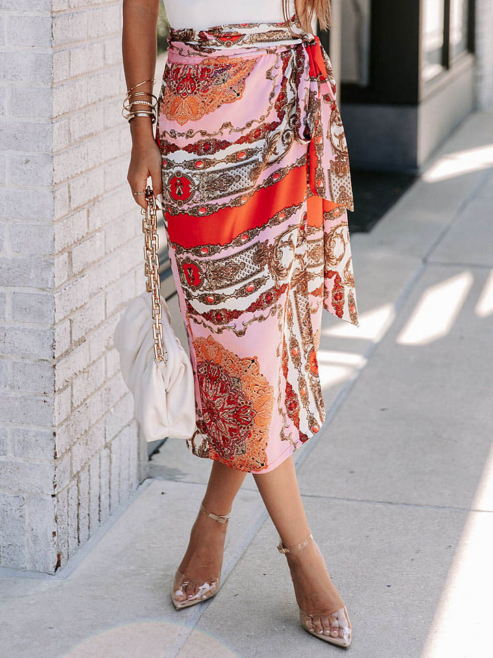 LA Angels Spódnica w kolorze jasnoróżowo-czerwonym rozmiar: XL