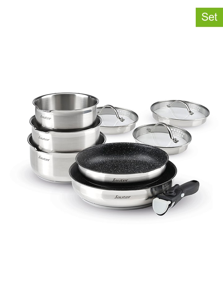 Sauter 9-częściowy zestaw w kolorze srebrnym rozmiar: onesize