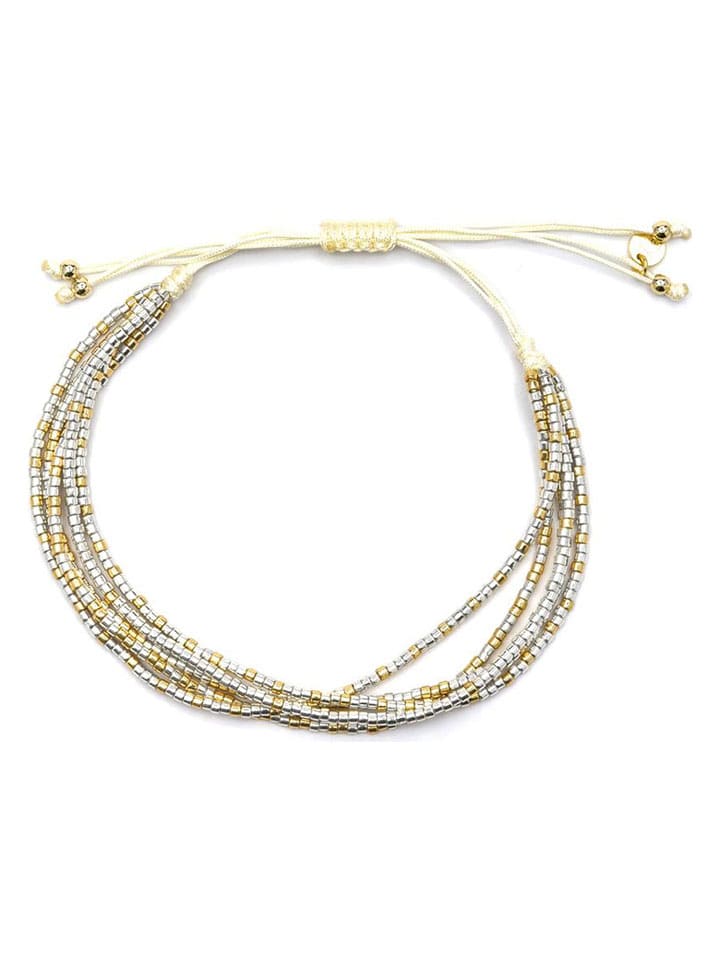 Luxenter Bransoletka w kolorze kremowym rozmiar: onesize