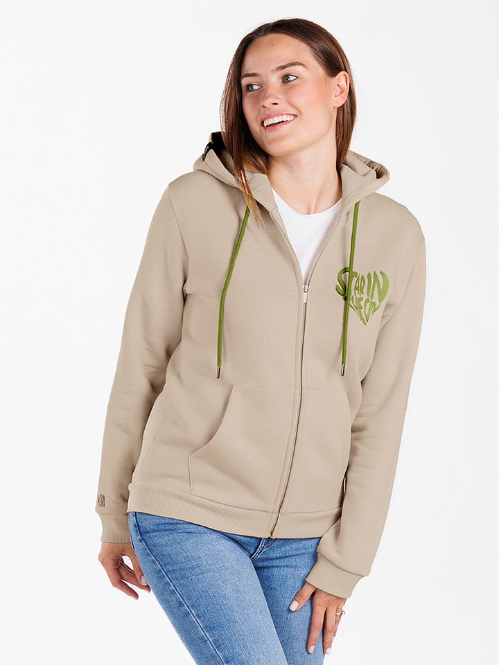 KEY LARGO Bluza "Sweet Apple" w kolorze beżowym rozmiar: XS