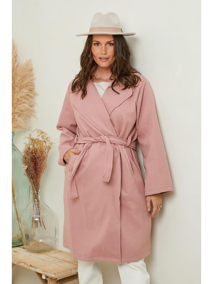 Curvy Lady Płaszcz przejściowy w kolorze jasnoróżowym rozmiar: 44/46