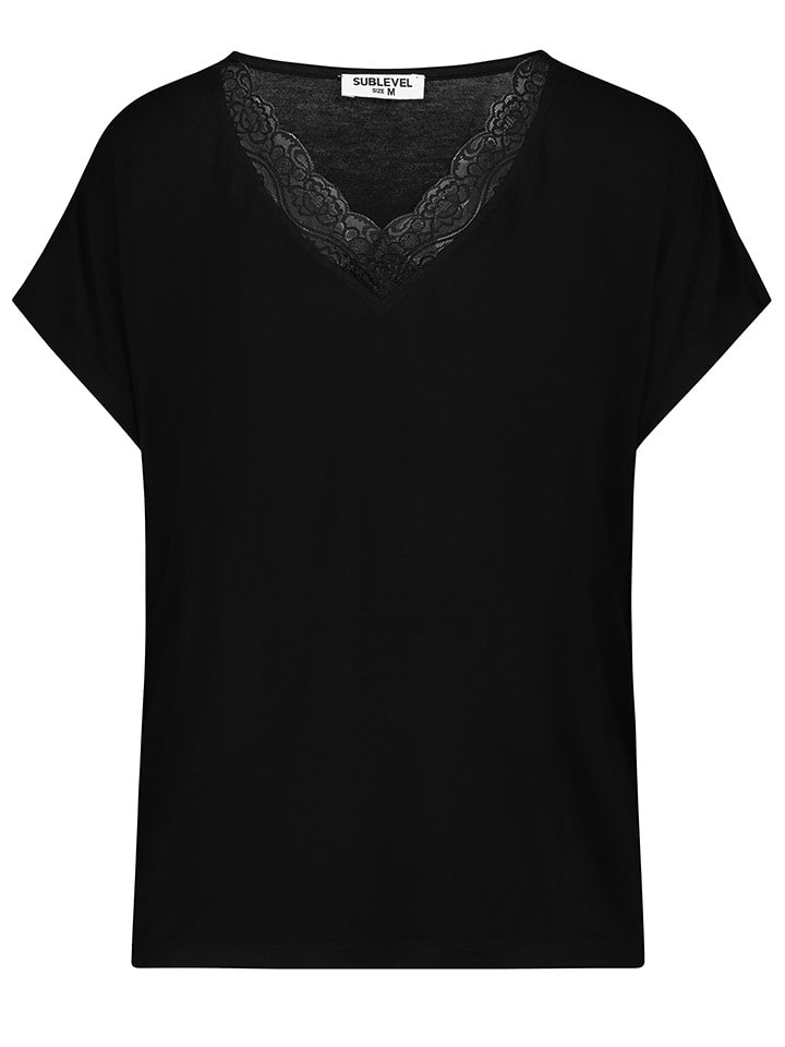 Sublevel Koszulka w kolorze czarno-białym rozmiar: S