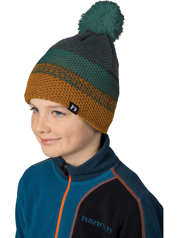 Hannah Czapka "Otik II" w kolorze jasnobrązowo-morskim rozmiar: UNI