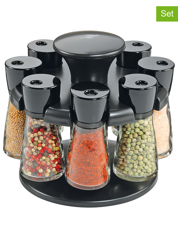 Küchenprofi 9-częściowy zesyaw w kolorze czarnym do przypraw rozmiar: onesize