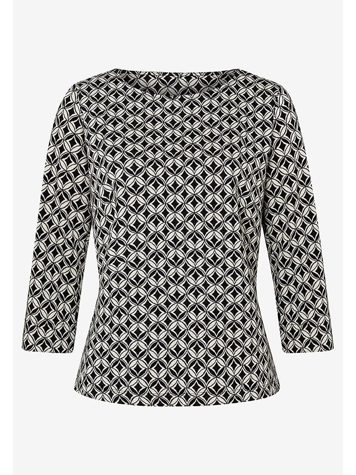 More & More Koszulka w kolorze kremowo-czarnym rozmiar: 36