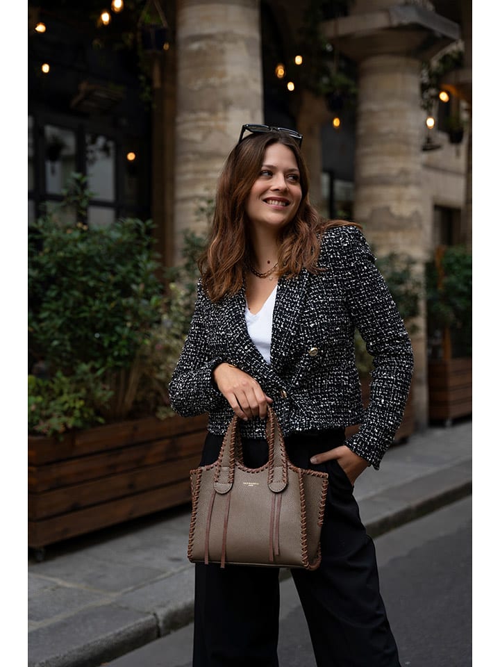 Victor & Hugo Paris Skórzana torebka "Kamelia" w kolorze brązowym - 25 x 20 x 9 cm rozmiar: onesize