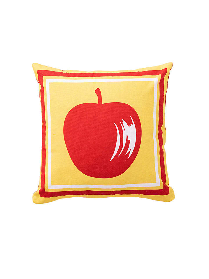 Benetton Poduszka w kolorze czerwono-żółtym rozmiar: 40x40 cm