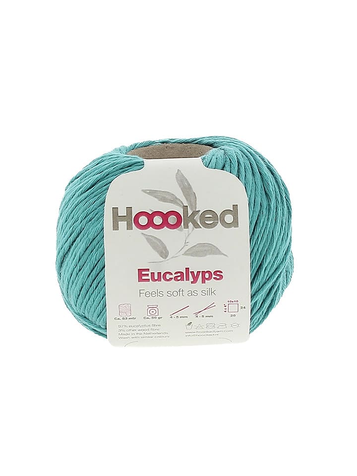Hoooked Przędza "Eucalyps" w kolorze turkusowym - 100 g rozmiar: onesize