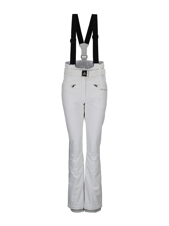 Peak Mountain Spodnie narciarskie "Adam" w kolorze białym rozmiar: M