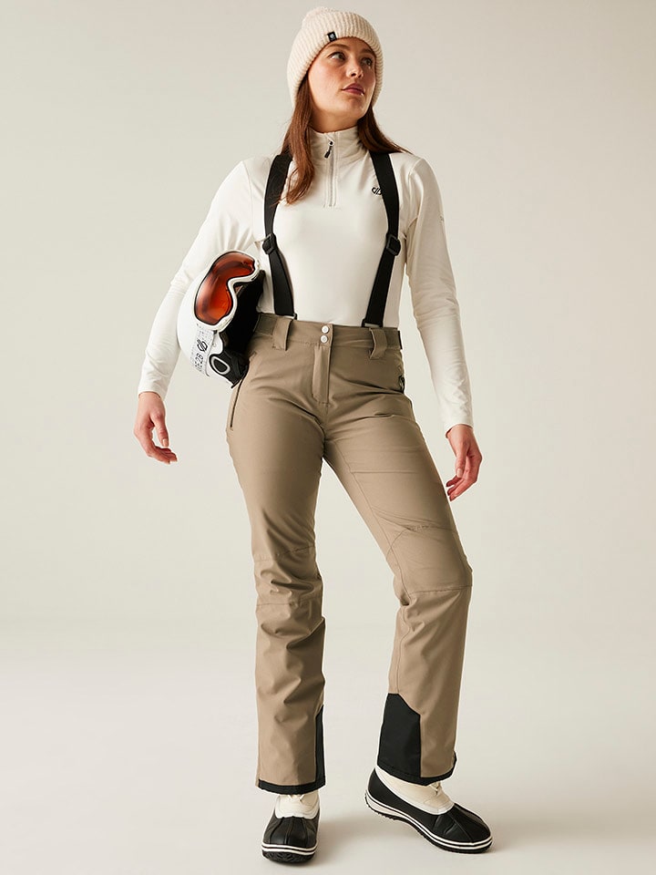 Dare 2b Spodnie narciarskie "Diminish" w kolorze beżowym rozmiar: 38