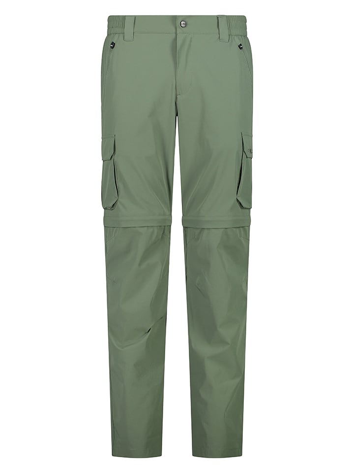 CMP Spodnie funkcyjne Zipp-Off w kolorze zielonym rozmiar: 56