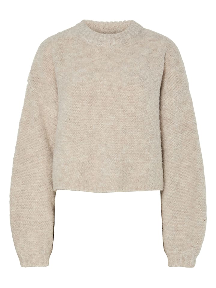 Pieces Sweter w kolorze beżowym rozmiar: XS