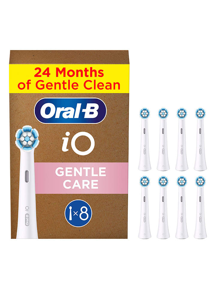 Oral-B Wymienne końcówki (8 szt.) "iO Sanfte Reinigung" w kolorze białym rozmiar: onesize
