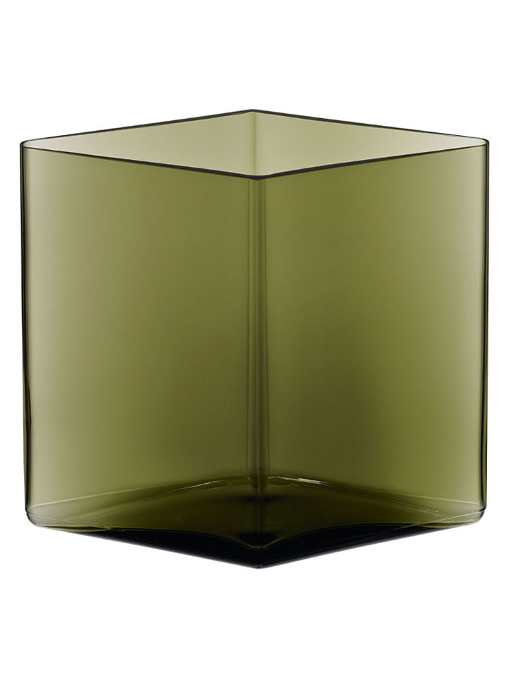 iittala Wazon "Ruutu" w kolorze zielonym - 18 x 20,5 x 18 cm rozmiar: onesize