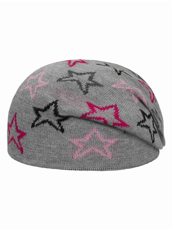 Döll Dwustronna czapka w kolorze różowo-szarym rozmiar: 55 cm