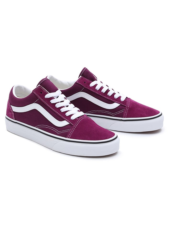 Vans Skórzane sneakersy "Old Skool" w kolorze fioletowym rozmiar: 34,5