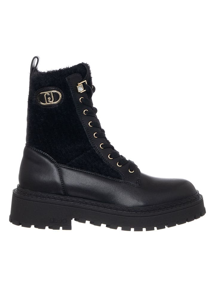 Liu Jo Skórzane botki w kolorze czarnym rozmiar: 39