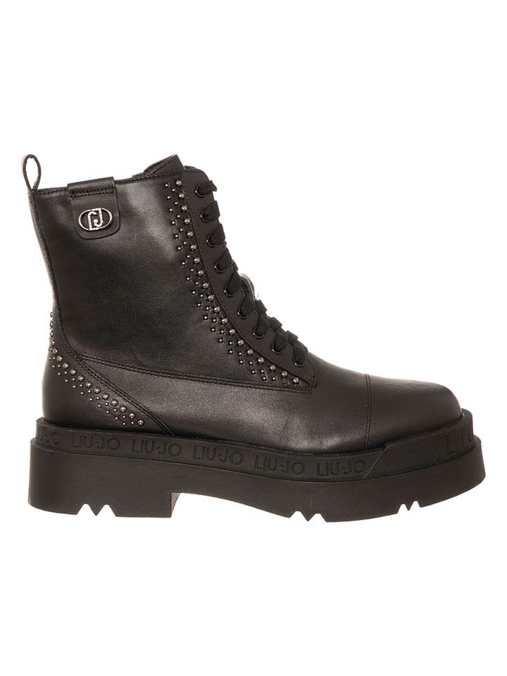 Liu Jo Skórzane botki w kolorze czarnym rozmiar: 41