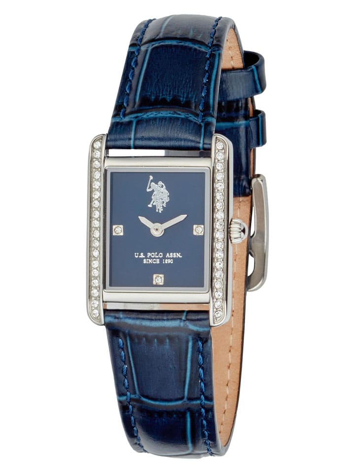 U.S. Polo Assn. Zegarek kwarcowy w kolorze srebrno-granatowym rozmiar: onesize
