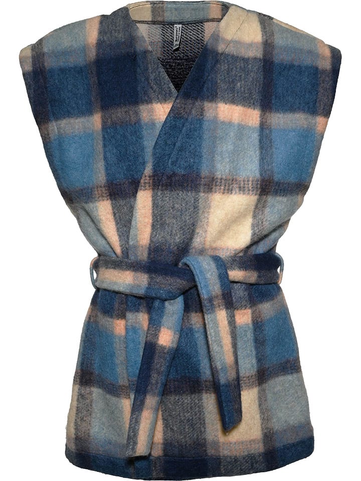 Blue Effect Kamizelka w kolorze beżowo-niebieskim rozmiar: 164