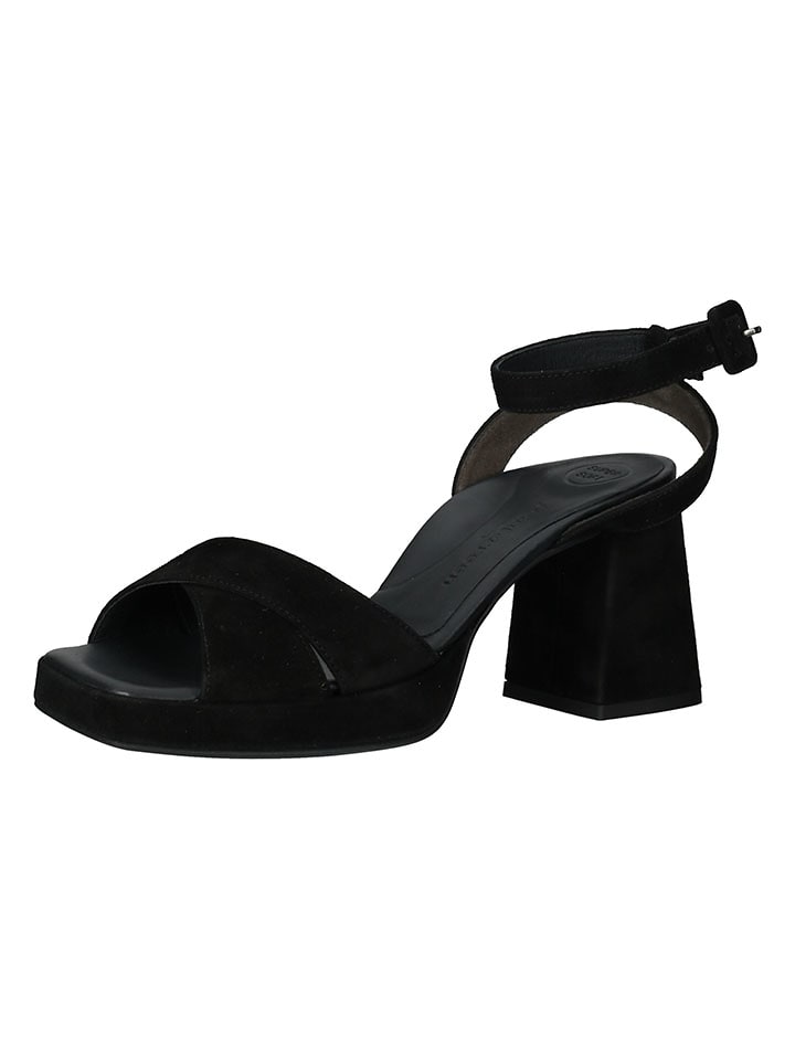 Paul Green Skórzane sandały w kolorze czarnym rozmiar: 37,5