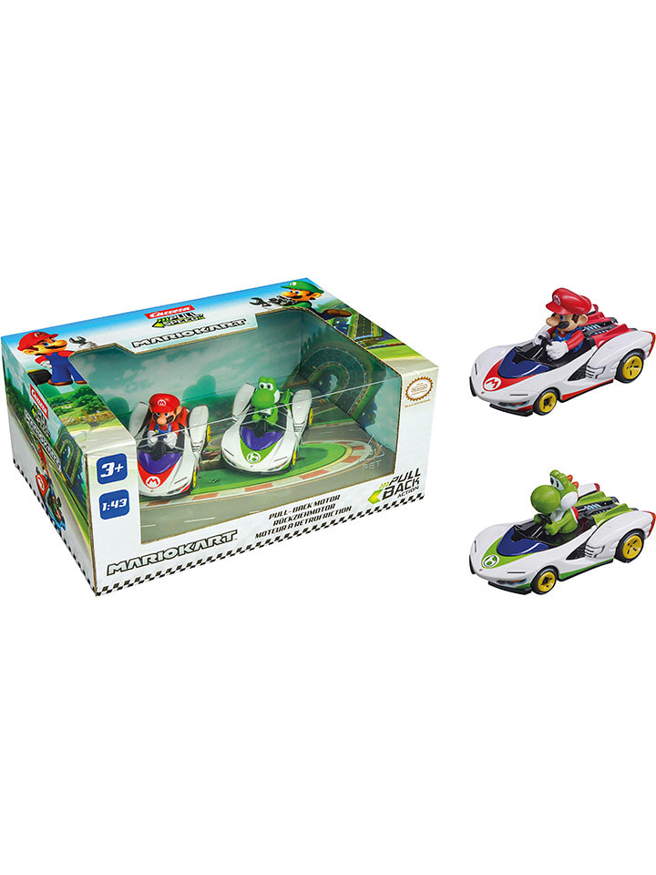 Carrera Samochody (2 szt.) "Pull&Speed Mario Kart(TM)" - 3+ rozmiar: onesize