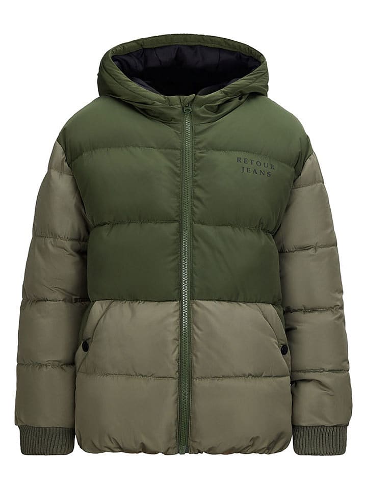 Retour Kurtka pikowana "Guy" w kolorze zielonym rozmiar: 116