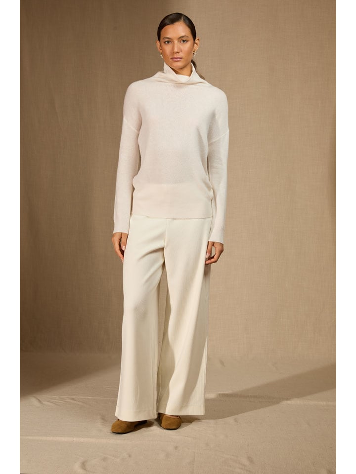 Perfect Cashmere Kaszmirowy golf "Nethan" w kolorze kremowym rozmiar: XL