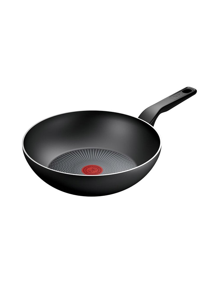 Tefal Patelnia wok "Recycled On" w kolorze czarnym - Ø 28 cm rozmiar: onesize