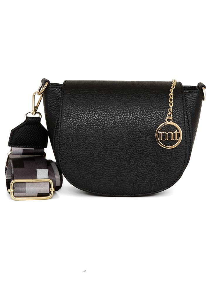 Mia Tomazzi Skórzana torebka w kolorze czarnym - 19 x 17 x 6,5 cm rozmiar: onesize