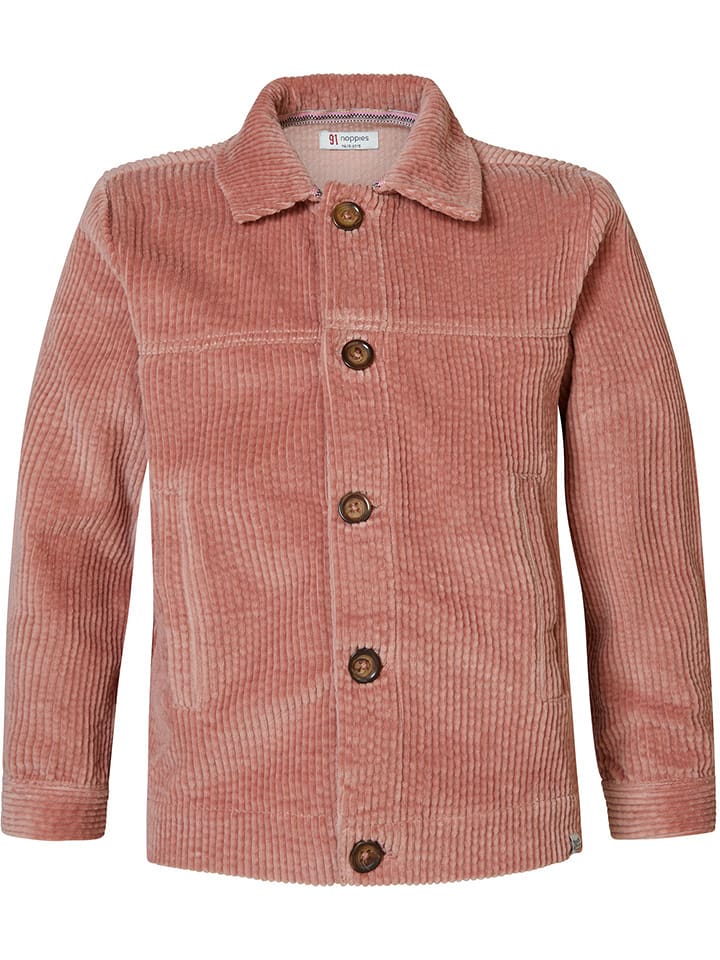 Noppies Kurtka sztruksowa w kolorze jasnoróżowym rozmiar: 116
