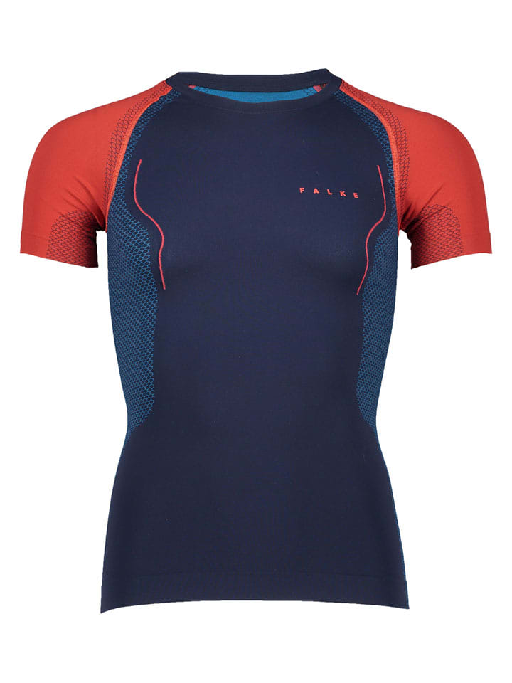 Falke Podkoszulek funkcyjny "Maglietta" w kolorze granatowo-czerwonym rozmiar: M