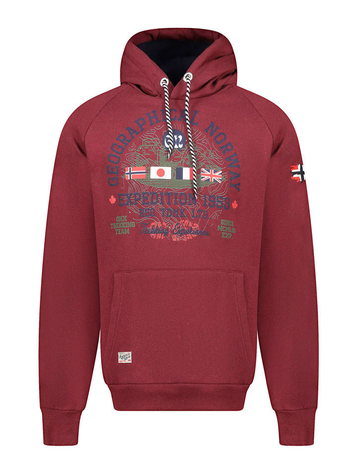 Geographical Norway Bluza "Gexpe" w kolorze bordowym rozmiar: S