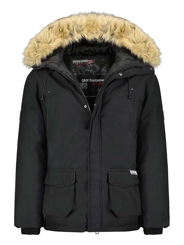 Geographical Norway Parka "Claude" w kolorze czarnym rozmiar: 128