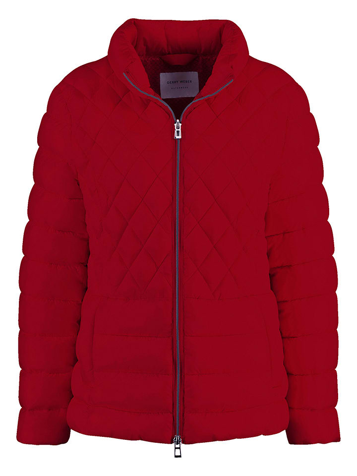 EDITION Kurtka pikowana w kolorze czerwonym rozmiar: 38