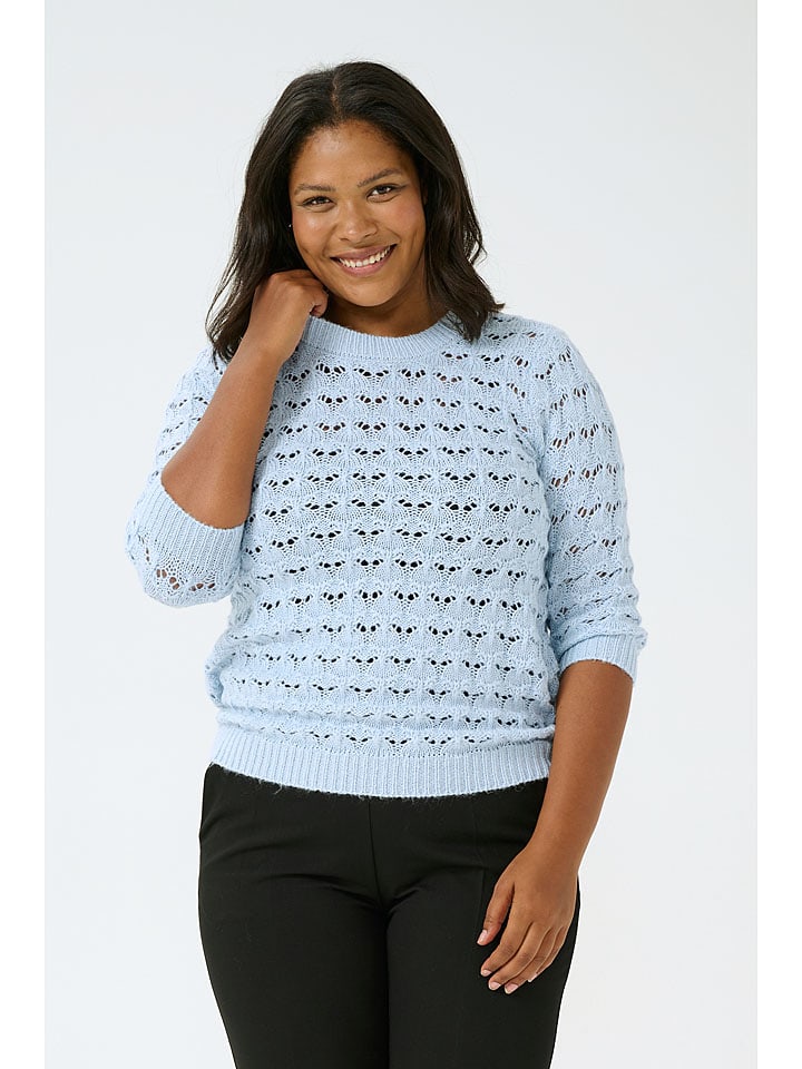 Kaffe Sweter "Elena" w kolorze błękitnym rozmiar: XL