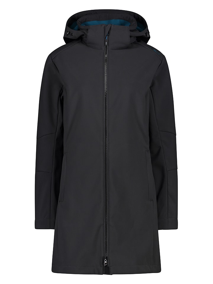 CMP Płaszcz softshellowy w kolorze antracytowym rozmiar: 38