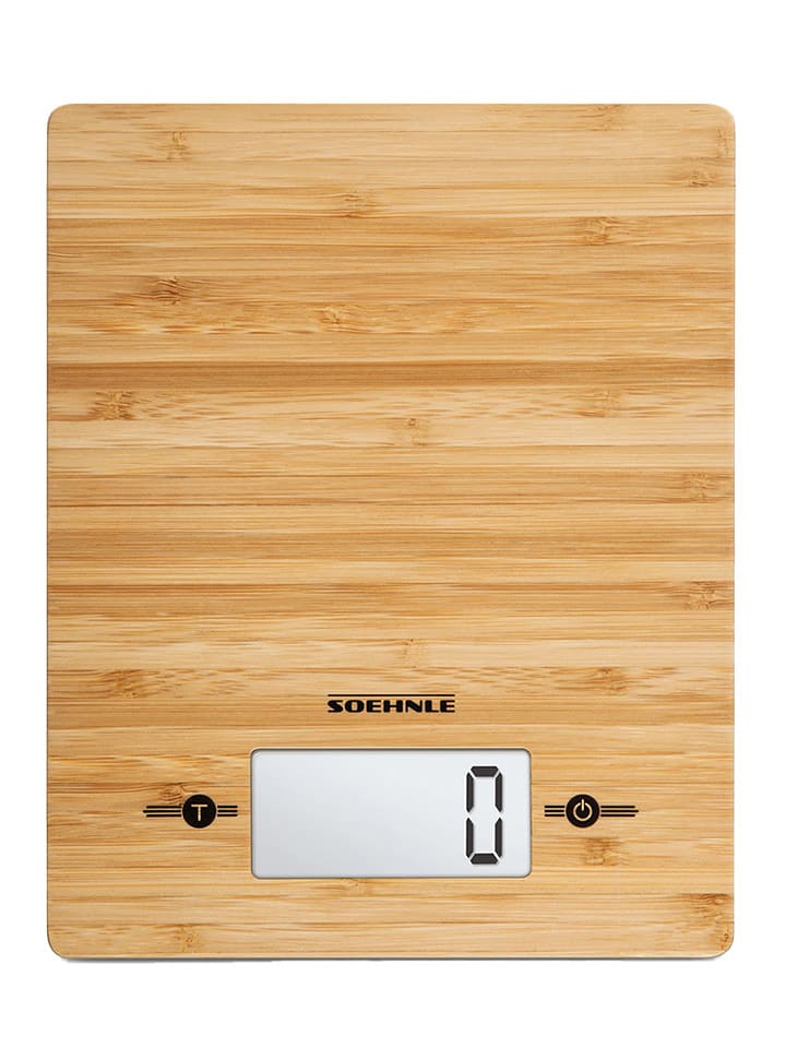 Soehnle Waga kuchenna "KWD Bamboo" w kolorze jasnobrązowym - 23,5 x 20,5 cm rozmiar: onesize