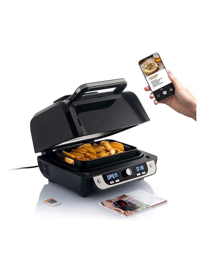 InnovaGoods Frytkownica beztłuszczowa w kolorze czarnym - 6 l rozmiar: onesize