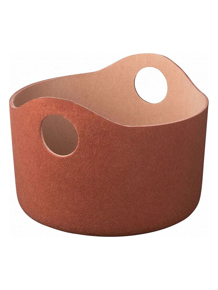 Blomus Filcowy koszyk "Tiggy" w kolorze jasnobrązowym - wys. 29 x Ø 42 cm rozmiar: onesize