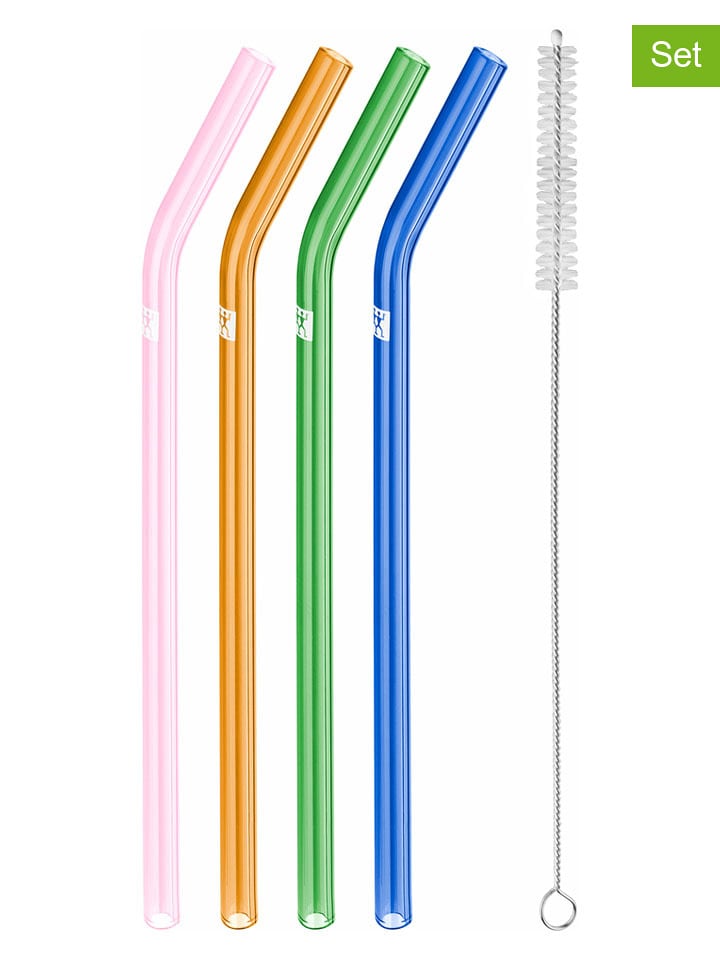 Zwilling Słomki (4 szt.) w różnych kolorach - dł. 23 cm rozmiar: onesize
